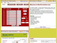 Tablet Screenshot of beerformulator.com